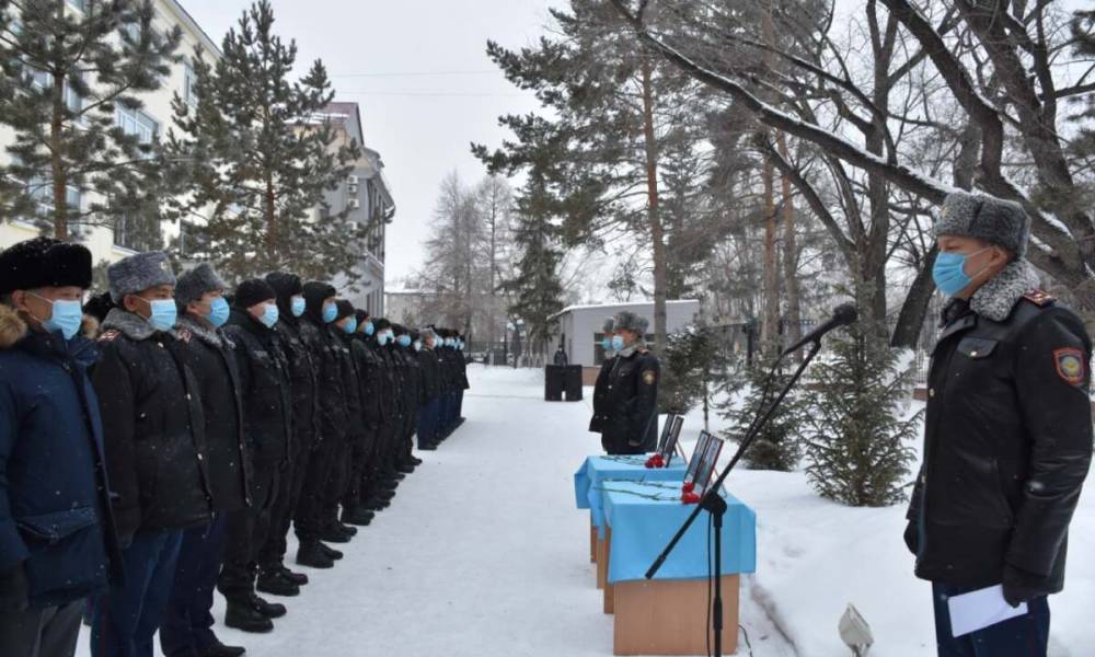 Карагандинские полицейские почтили память погибших коллег