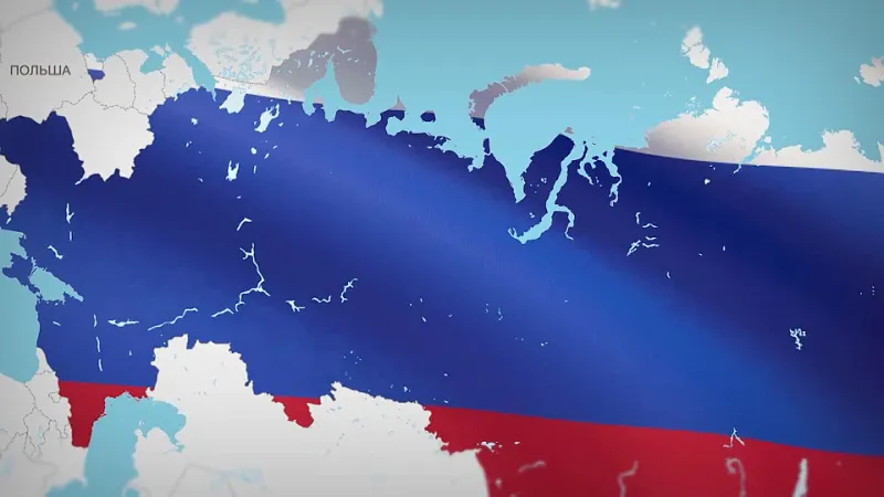 Украина в цветах флага Российской Федерации, фото: телеграмм-канал Дмитрия Медведева.