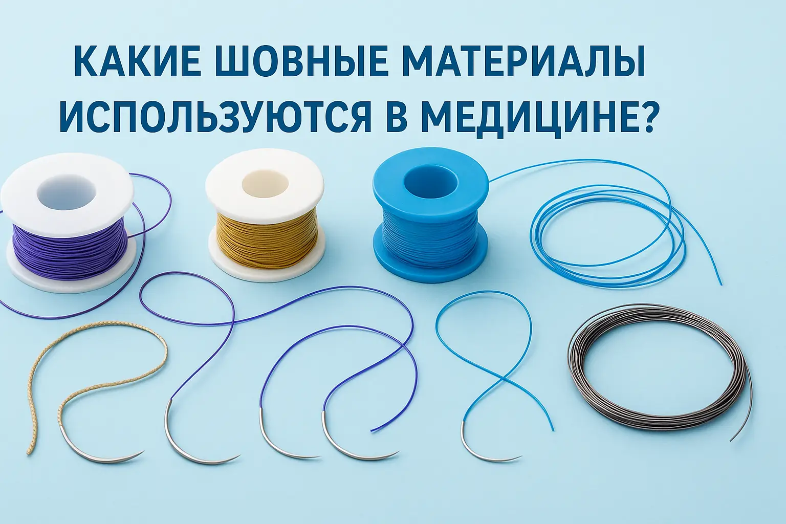 Какие шовные материалы используются в медицине?