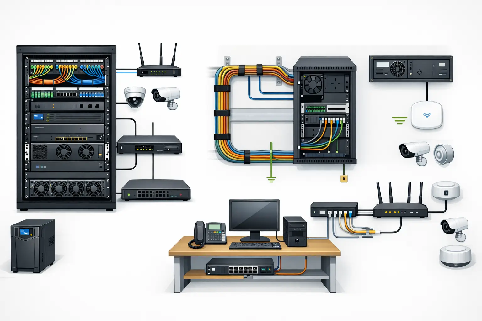 Как правильно разместить сетевое и телекоммуникационное оборудование