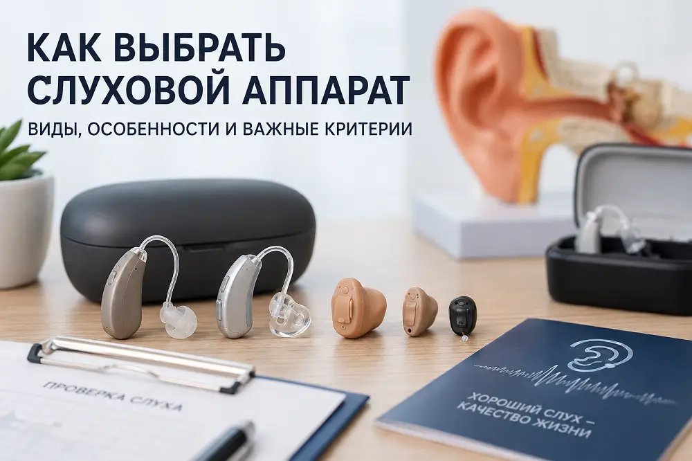 Как выбрать слуховой аппарат: виды, особенности и важные критерии