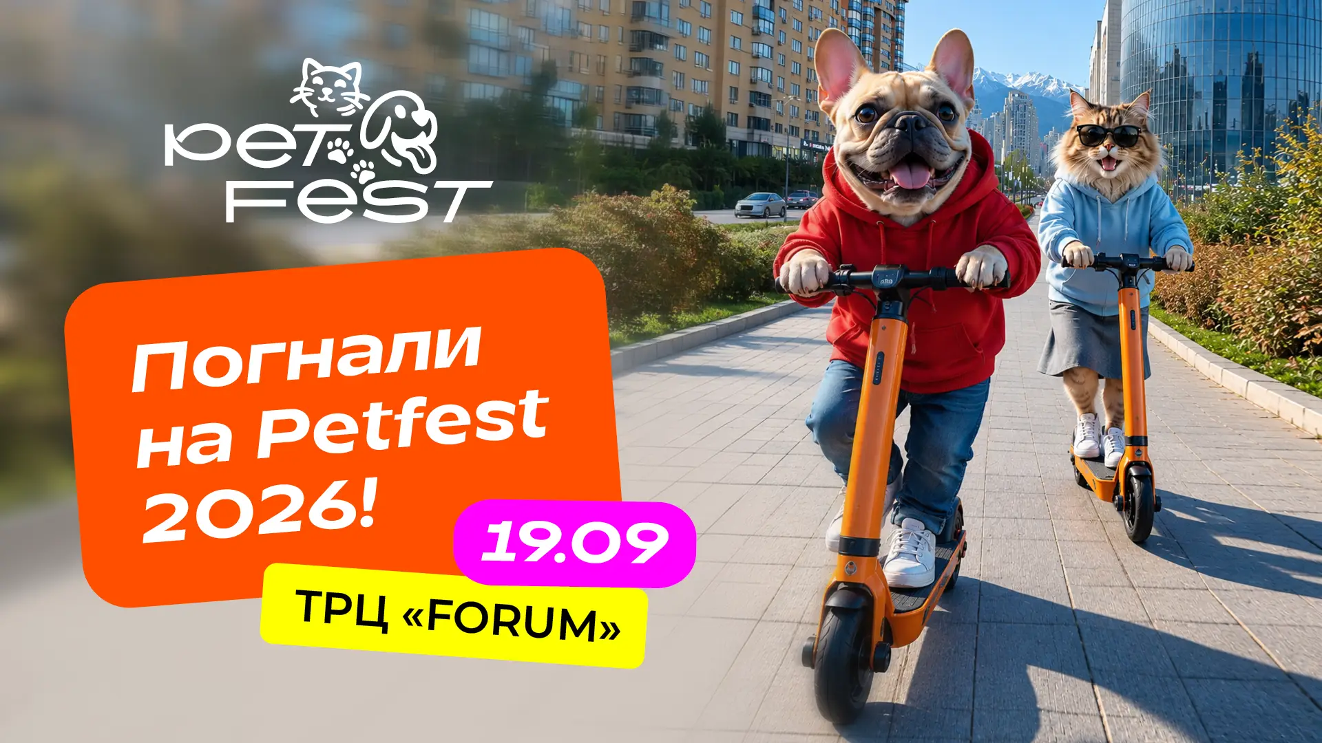 Алматы станет городом хвостатых: 19 сентября пройдет Pet Fest