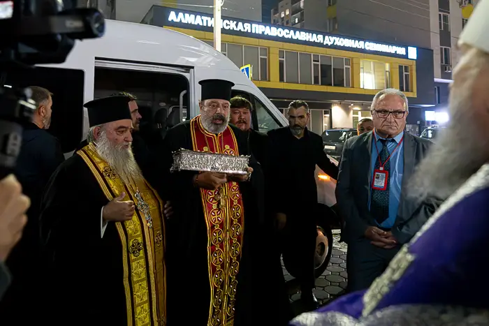 В Алматы прибыли мощи святителя Спиридона Тримифунтского: святыня останется в городе до 6 октября